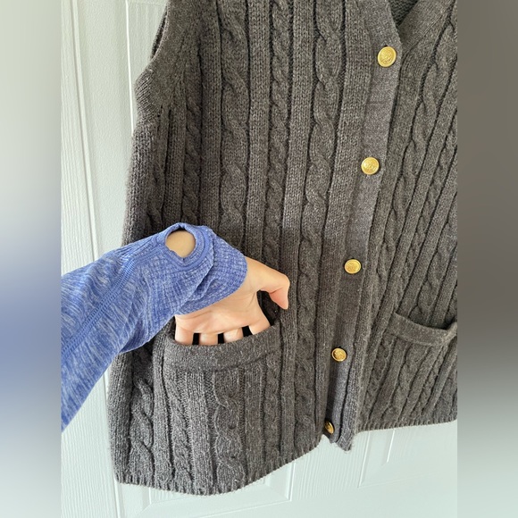 Brown Sweater Vest - Picture 6 of 7